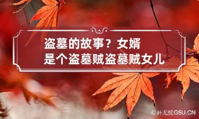 盗墓的故事?女婿是个盗墓贼 盗墓贼女儿的传奇故事