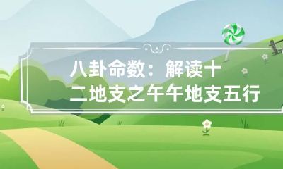 八卦命数:解读十二地支之午 午地支五行