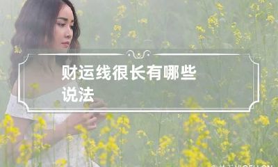 财运线很长有哪些说法
