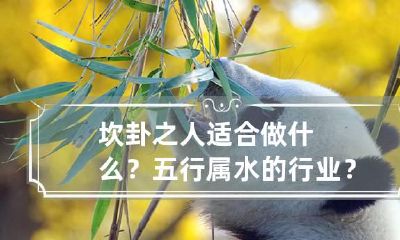 坎卦之人适合做什么?五行属水的行业?