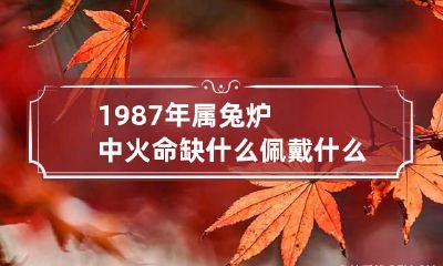 1987年属兔炉中火命缺什么 佩戴什么有财运
