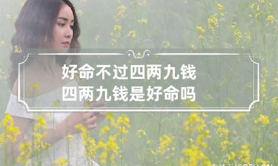 好命不过四两九钱 四两九钱是好命吗