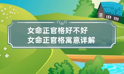 女命正官格好不好 女命正官格寓意详解