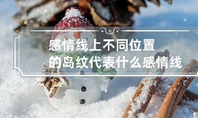 感情线上不同位置的岛纹代表什么 感情线上的岛形纹图片
