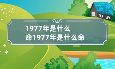 1977年是什么命 1977年是什么命五行属什么火