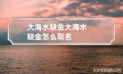 大海水缺金 大海水缺金怎么取名