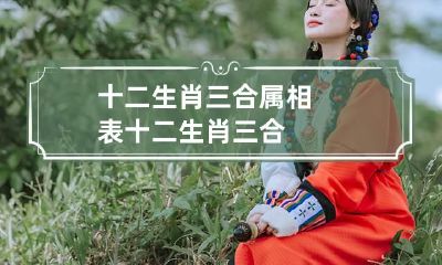 十二生肖三合属相表 十二生肖 三合