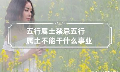 五行属土禁忌 五行属土不能干什么事业