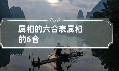 属相的六合表 属相的6合