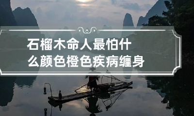 石榴木命人最怕什么颜色 橙色疾病缠身