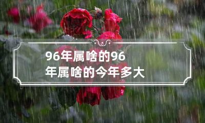 96年属啥的 96年属啥的今年多大