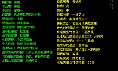 关于水瓶座的所有