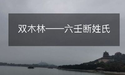 双木林中的奥秘:六壬预测法能够断定姓氏?