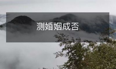 通过测验评估婚姻成功与否的有效性检测方法