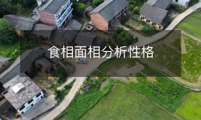 根据食相和面相进行分析的人格特征研究