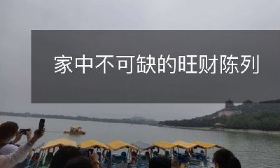 家中放置必不可少的旺财摆设,提升居家风水与财运!