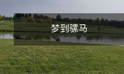 在梦中遭遇骡马的奇妙经历:无法忘怀的梦境