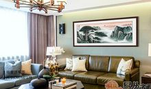 客厅墙装饰画？风水国画装饰么里更雅致！