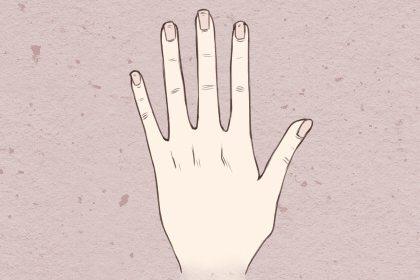右手无名指有痣的女孩 具体分指节 1