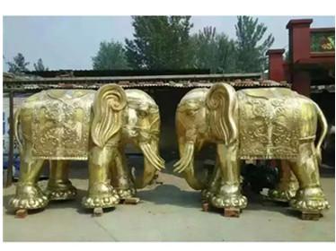 铜大象—风水铜大象