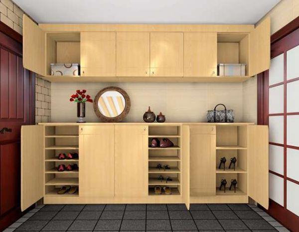 鞋柜装修：家庭装修中的入户鞋柜摆放风水，入户鞋柜如何选择