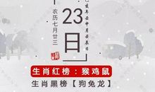 原创 8月23日生肖运势 | 生肖蛇易半途而废？ 运势黑榜 运势红榜 其他生肖运势 今日黄历