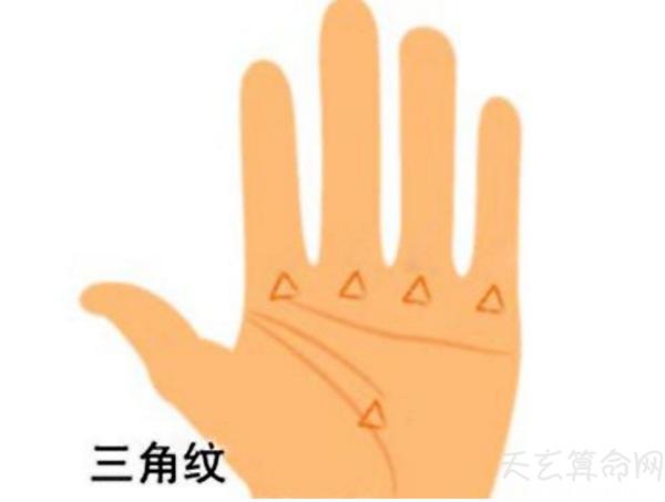 手相中间有三角形 手掌心有形状正且大的三角纹预示大吉大利 2