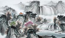 这样画出的客厅背景墙风水画很接地气