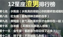 对老公最放任的前三名星座
