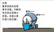 血型漫画：天生注定！最会念书的血型君