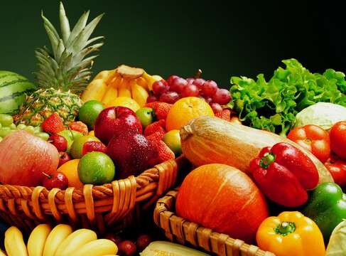 水果和蔬菜的帮助为主要明星的整体财富