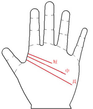 手相图：智慧线取决于您的聪明程度