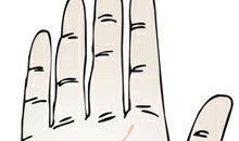 智慧线穿过生命线的手相图解