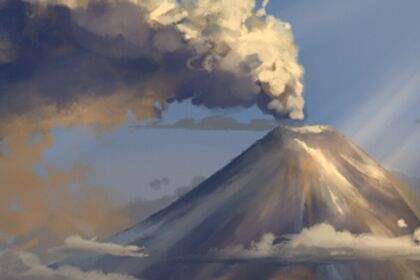 菲律宾火山喷发，蘑菇云现象，发出4级警告