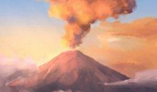 菲律宾火山喷发事件 蘑菇云现象 发布4级预警