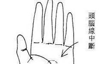 女人头脑线断开的手相