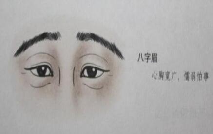 眉毛倒立的男人的脸的插图