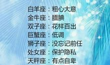 12星座男生迷人气质