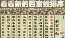 新百家姓排名 2013
