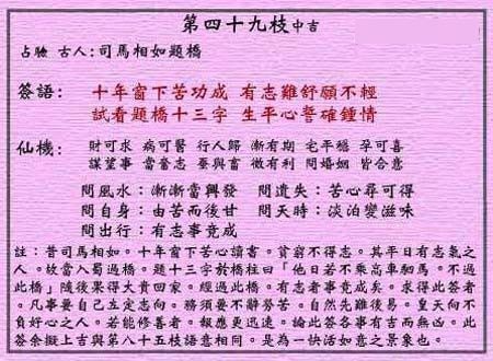 黄太仙精神地段49：司马相如提桥中极