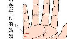 有两条平行的婚姻线预示什么？