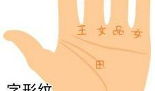 手相字形纹图解