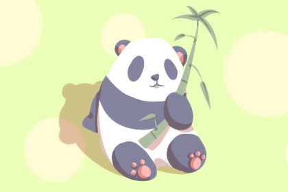 梦想熊猫是一个标志
