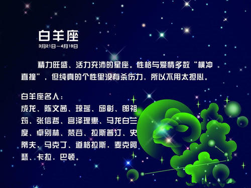 白羊座成对组合的月亮星座