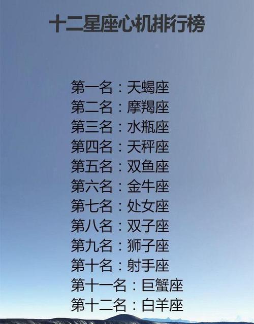 摩羯座是隐藏的