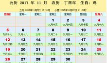 11月择吉吉凶预报(11月1日—30日)