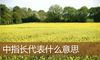 中指长代表什么意思