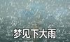 梦到下大雨预示什么 是不好的吗