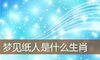 梦见纸人是什么生肖
