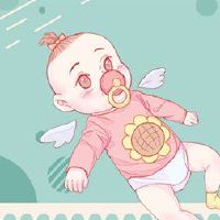 在新年出生的女孩是一个祝福，一个女孩，一个女孩。